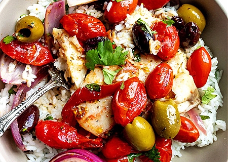 Mediterranean Fish Bake