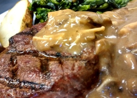 Filet Mignon with Mushroom Sauce INDULGE YOURSELF!