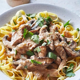 Braised Beef Stroganoff