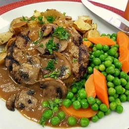 Grilled Hamburger Steak